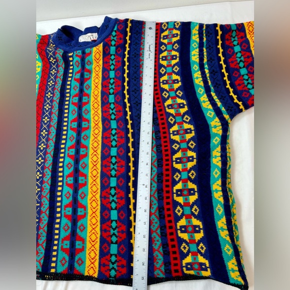 Vintage Forelli multi‎ colored sweater size tag not on large / XL - Picture 3 of 6